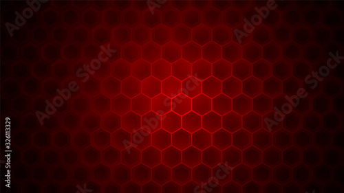 Abstract geometric background with hexagons. Vector illustration