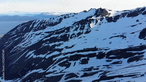 Mountains near Martial Glacier in Ushuaia, Argentina photo