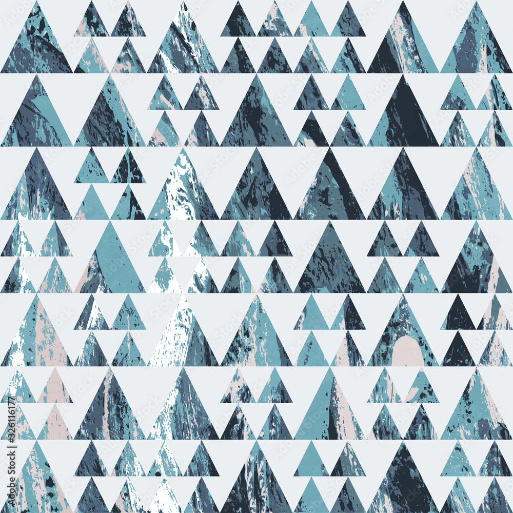 Grunge triangle pattern