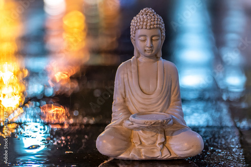 buddha statue in calm rest pose 