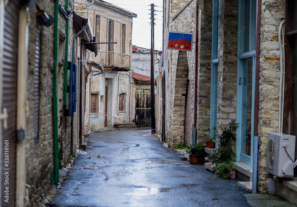 nawwor streets in old village in mountains