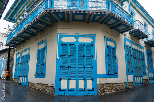 colorful building in old village photo