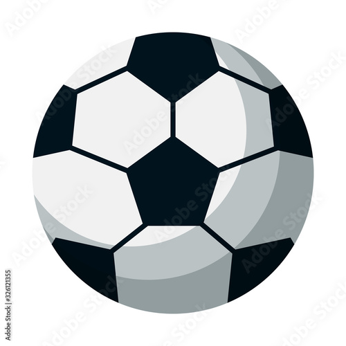 soccer sport balloon isolated icon