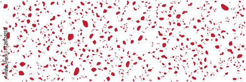 Red cow pattern wide banner background