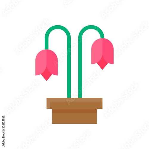 climate related dead or withered flowers vector in flat style,