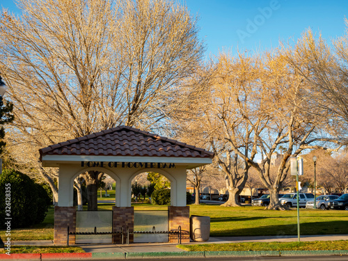 Canvas Print Afternoon sunny view of the North Escalante Park