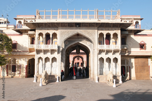 Gate, City Palace, Jaipur, Rajasthan, India 