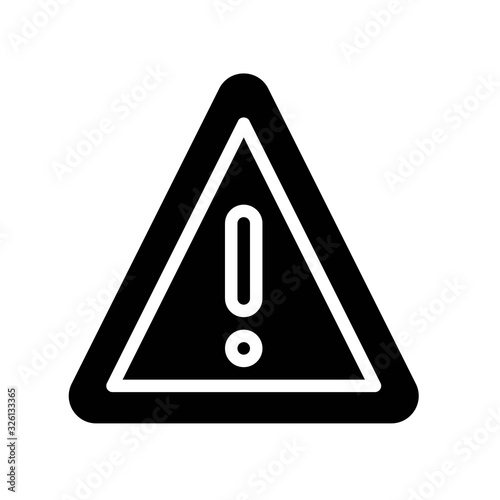 pollution related alert or stop sign vector in solid design,