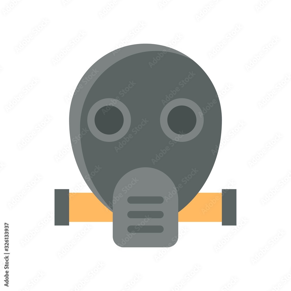 pollution related safety mask or gas mask vector in flat style, pollution related safety mask or gas mask vector in flat style,