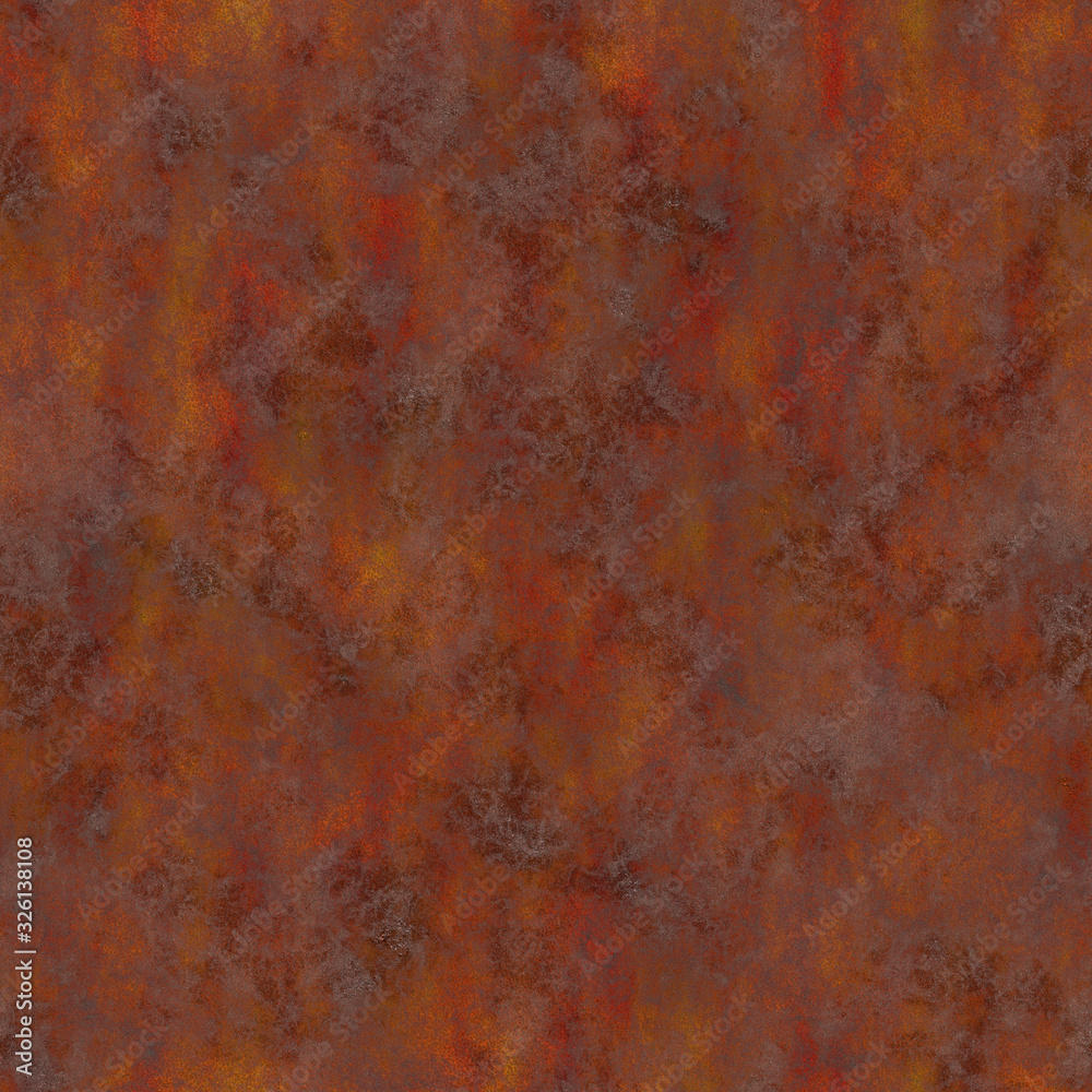 Rusty red brown seamless pattern.