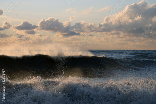 sunset over sea