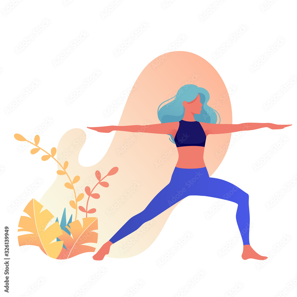 Fototapeta premium Illustrations for beauty, spa, wellness, natural products, cosmetics, body care, fitness isolated on white background. Flat illustration concepts for website and mobile website development. - Vector