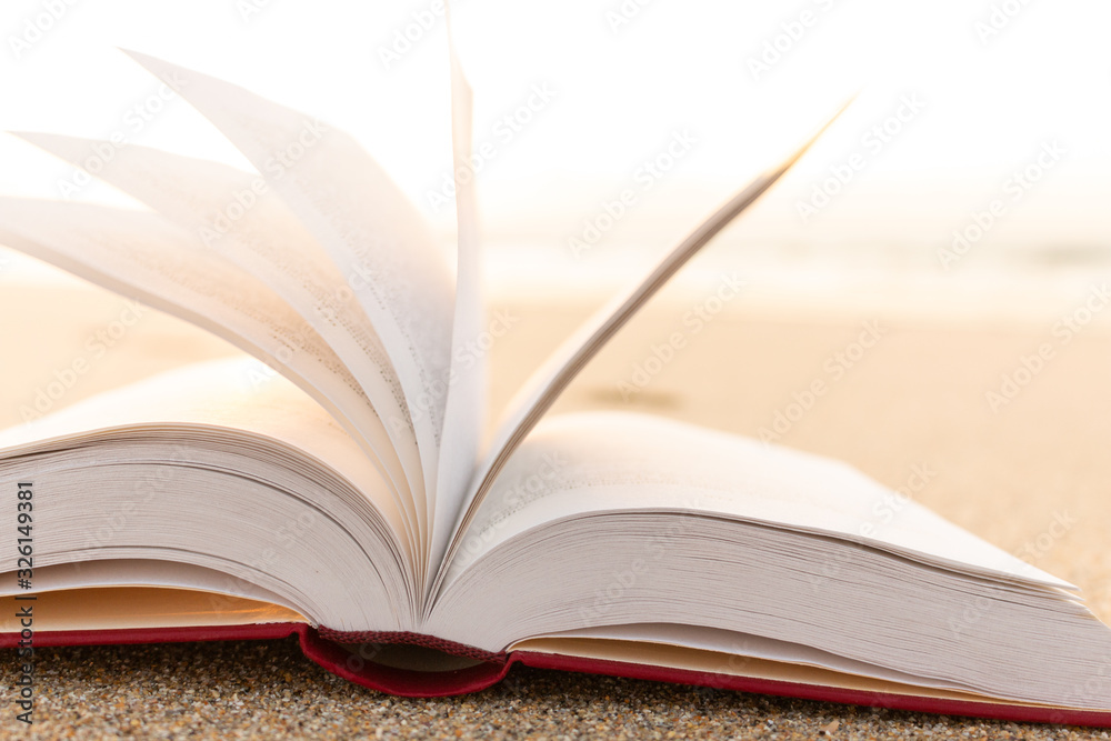 Fototapeta premium loisir de plage livre poésie