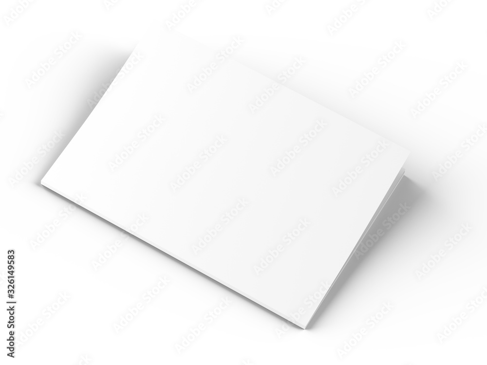 Magazine with open cover. Vertical A4 format. 3d illustration. Magazine with open cover. Vertical A4 format. 3d illustration.
