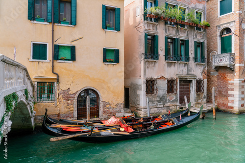 Gondolas in Venice, Italy © espiegle