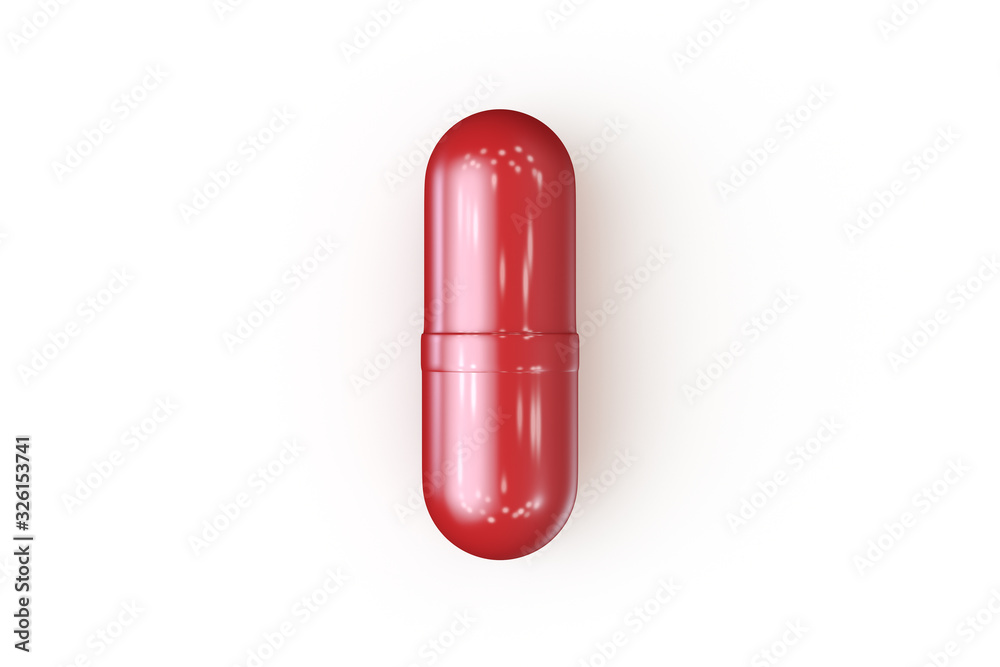 3D Rendering of Medicine Concept Capsule Pill and Tablet on White 3D Rendering of Medicine Concept Capsule Pill and Tablet on White