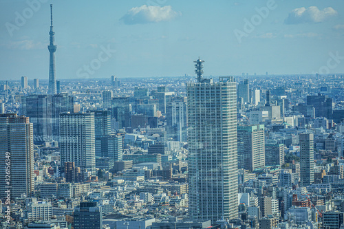 東京都庁の展望台から見える東京の街並み © kanzilyou