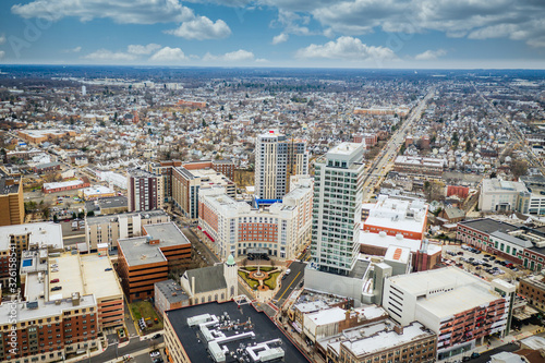 Aerial of New Brunswick New Jersey photo