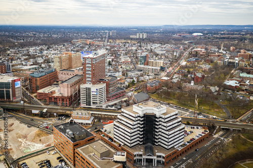 Aerial of New Brunswick New Jersey photo