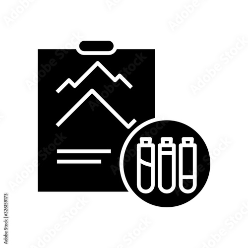 Batteries indications black icon, concept illustration, vector flat symbol, glyph sign.