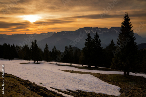 Sunset near Berchtesgaden photo