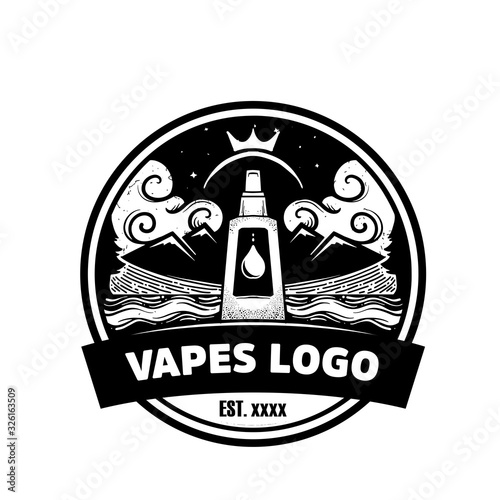 Vapour Logo With Mountain