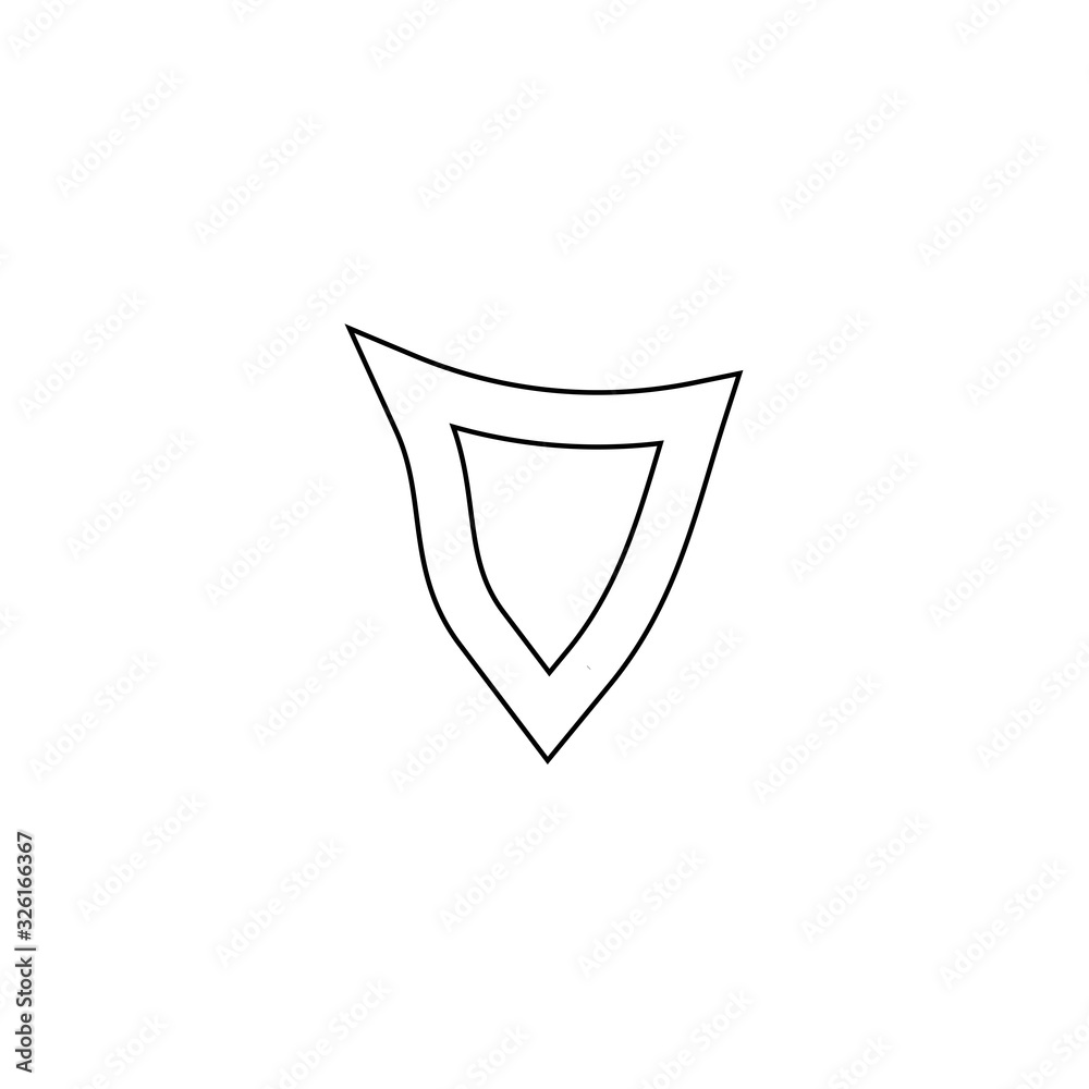Shield icon. Secure symbol. Logo design element. Shield icon. Secure symbol. Logo design element.