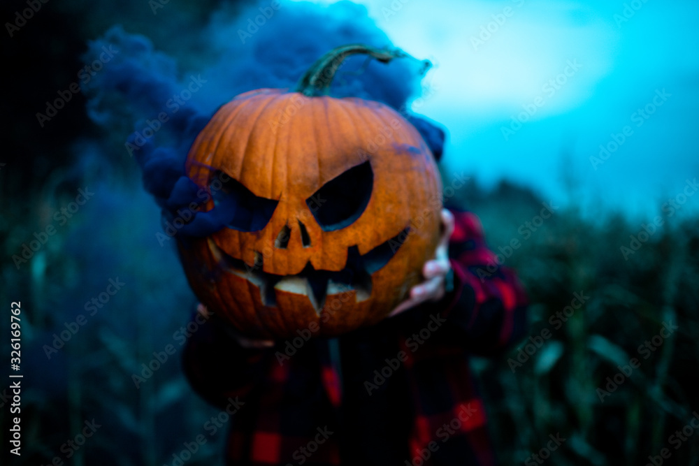 Naklejka premium Halloween Smoke Bomb