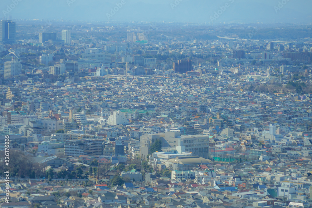 恵比寿ガーデンプレイス展望台から見える東京の街並み