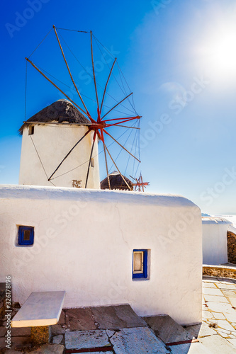 The famous Mykonos windmills