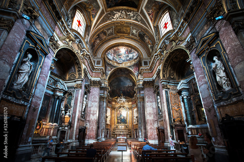 Interior of the church of Santa Maria Maddalena, Rome