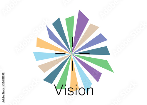 Vision Logo Vector - Isolated On White Background. Modern Eye Logo For News, Media And New Vision Logo. Flat Eye Icon. Abstract Concept Of Vision Vector