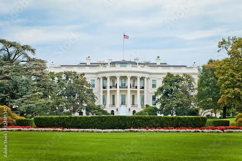 The White House, Washington DC in sunny summer day