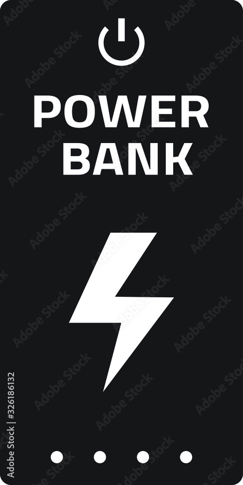 Fototapeta premium Power bank icon