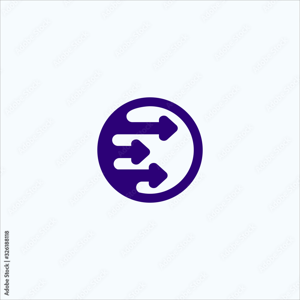 arrow in circle move vector design template arrow in circle move vector design template