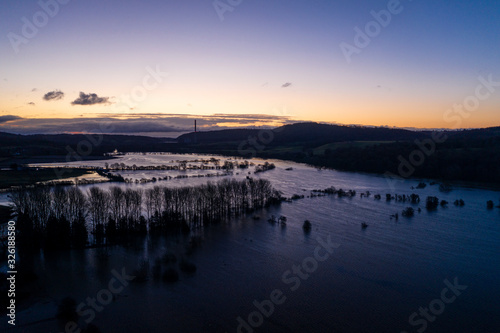 River Severn in Flood in Shropshire © Eddie Cloud