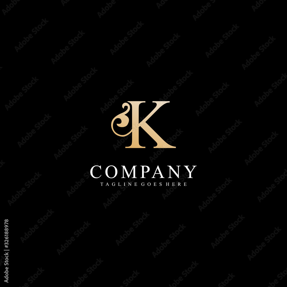 vector letter k initial design template vector letter k initial design template