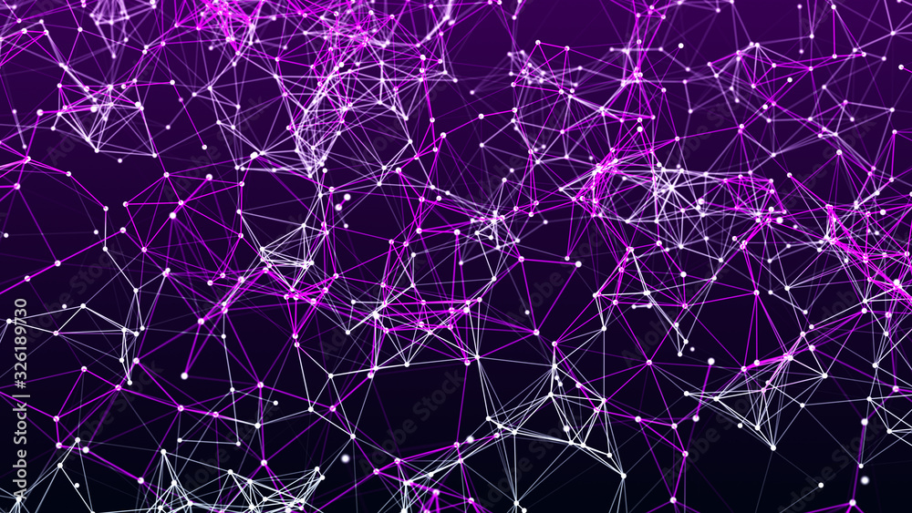 Digital plexus of glowing lines and dots. Abstract background. 3D rendering. Network or connection. 3d rendering. Digital plexus of glowing lines and dots. Abstract background. 3D rendering. Network or connection. 3d rendering.