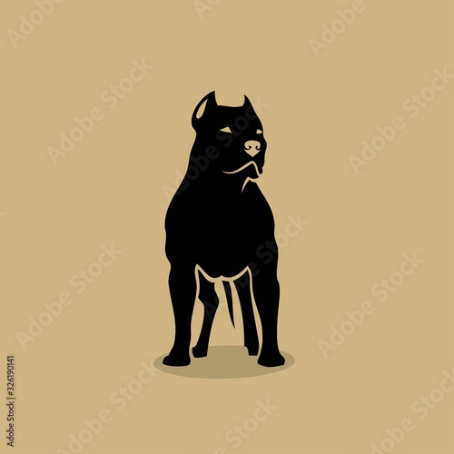 American Staffordshire Terrier dog - isolated vector illustration