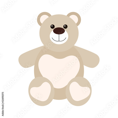 Isolated cute teddy bear
