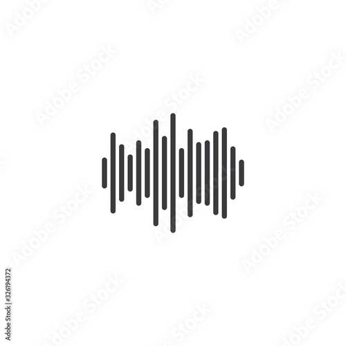 Sound waves vector illustration