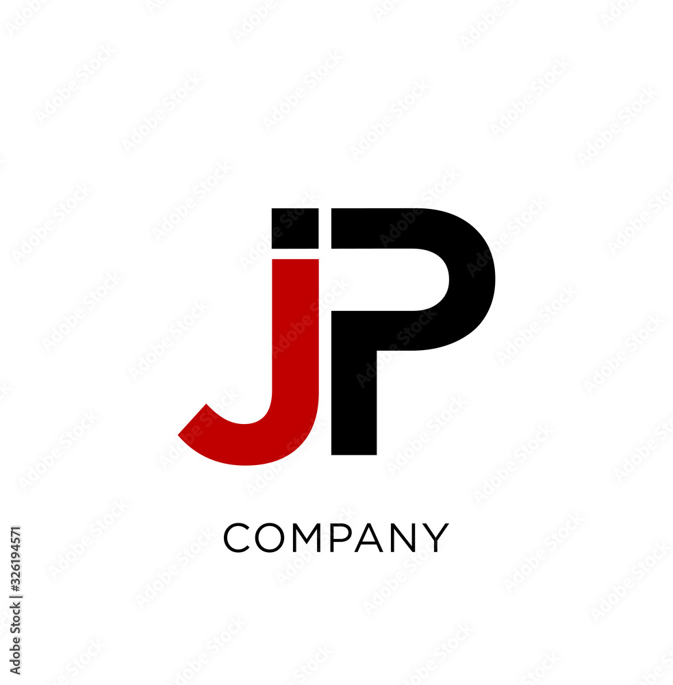 jp logo design vector icon jp logo design vector icon