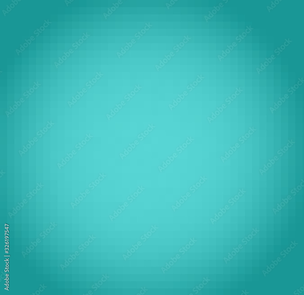 Fototapeta premium Pixelated teal circle on darker background