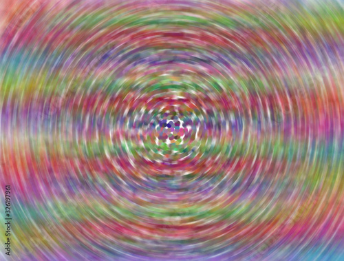 Colorful motion blur digital pointillism graphic