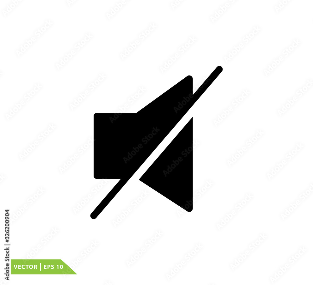 Speaker icon vector logo template Speaker icon vector logo template