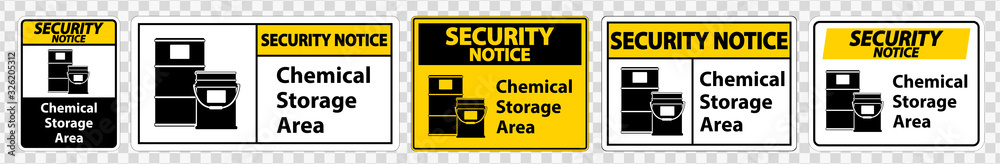 Security Notice Chemical Storage Symbol Sign Isolate on transparent Background,Vector Illustration Security Notice Chemical Storage Symbol Sign Isolate on transparent Background,Vector Illustration