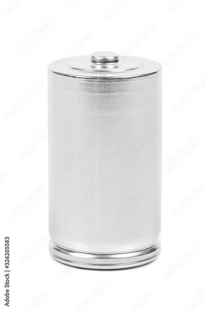 LR20 D size battery on white background LR20 D size battery on white background
