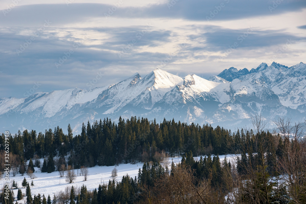 Winter landscape of High Tatra Mountains Winter landscape of High Tatra Mountains