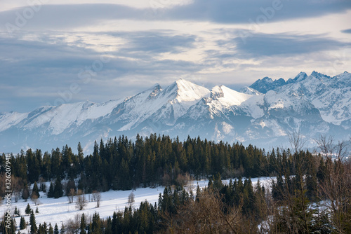 Winter landscape of High Tatra Mountains