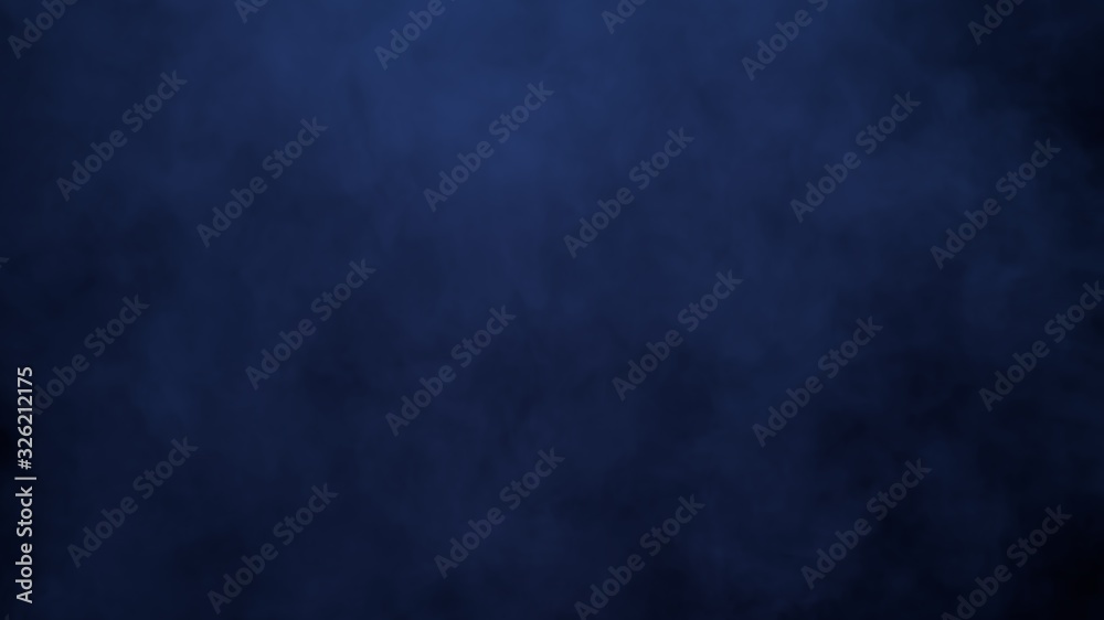 Abstract clouds of misty colorful smoke texture 3d background. Realistic blue fog. Colored smoke. 3d rendering.